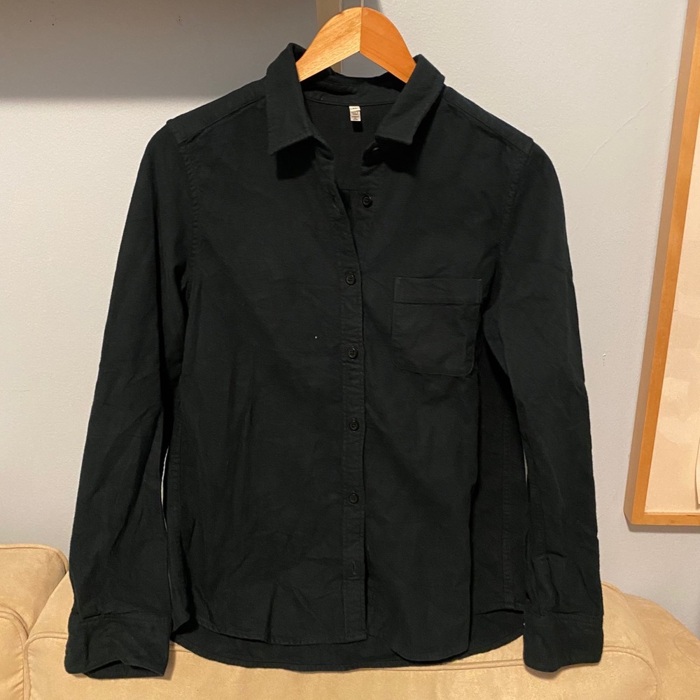 Muji Forest Green Button-up